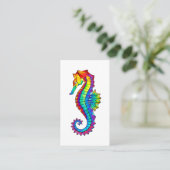 虹の多角形の木馬 名刺 (スタンド正面)