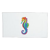 虹の多角形の木馬 枕カバー (裏面-右)