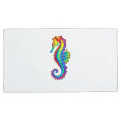 虹の多角形の木馬 枕カバー (正面右)