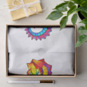 虹の多角形の木馬 薄葉紙 (ギフト)