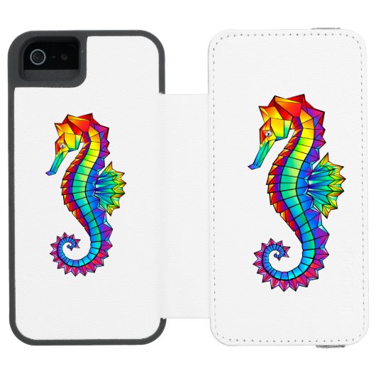 虹の多角形の木馬 INCIPIO iPhoneウォレットケース (フォリオ Open)
