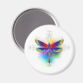 虹の多角形トンボ マグネット (正面/裏面)