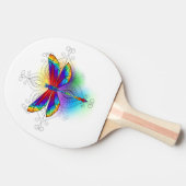 虹の多角形トンボ 卓球ラケット (横)