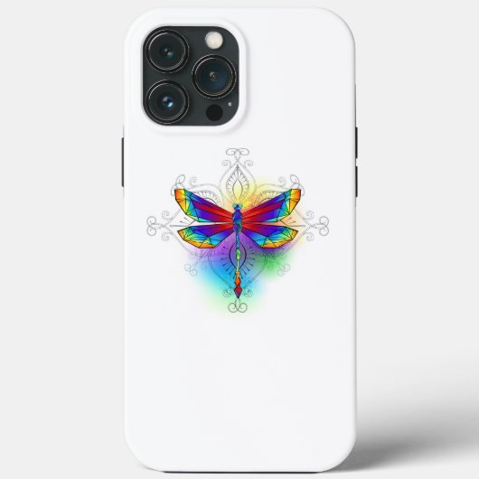 虹の多角形トンボ Case-Mate iPhoneケース (裏面)