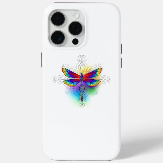 虹の多角形トンボ Case-Mate iPhoneケース (裏面)