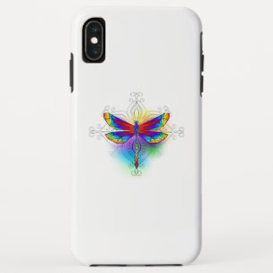虹の多角形トンボ iPhone XS MAXケース