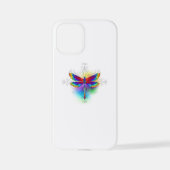 虹の多角形トンボ iPhoneケース (裏面)