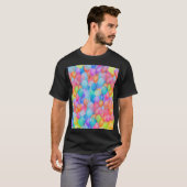 虹の夢:水彩バルーンアート Tシャツ (正面フル)