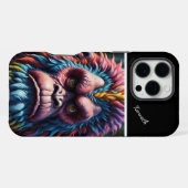 虹の大フット iPhoneケース (裏面横)