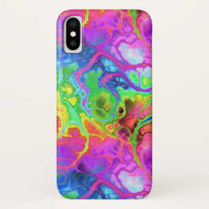 虹の大理石のiPhone Xの場合 iPhone X ケース