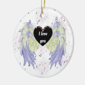 虹の天使の翼 セラミックオーナメント (左)