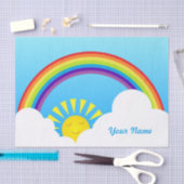 虹の太陽および雲 薄葉紙 (クラフト)