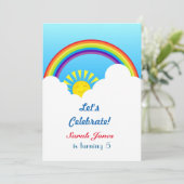 虹の太陽と雲 招待状 (スタンド正面)