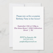 虹の太陽と雲 招待状 (裏面)