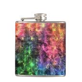 虹の奇妙な抽象芸術芸術の終わり フラスク (正面)