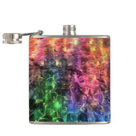 虹の奇妙な抽象芸術芸術の終わり フラスク