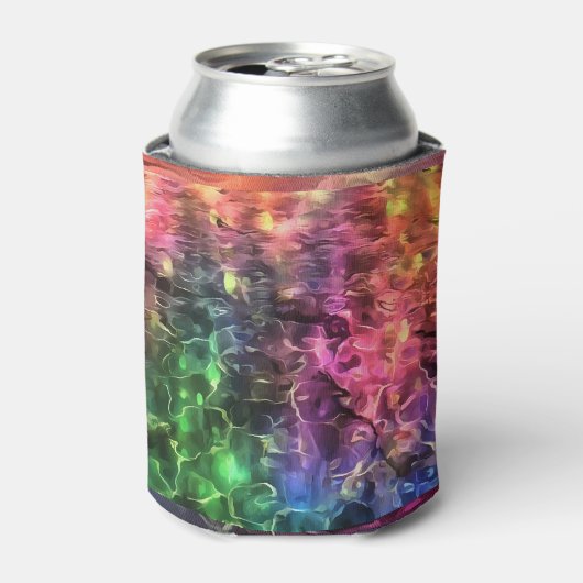 虹の奇妙な抽象芸術芸術の終わり 缶クーラー (缶正面)