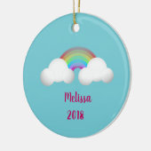 虹の女の子のオーナメントに セラミックオーナメント (左)