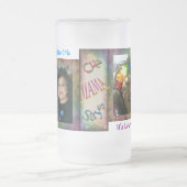 虹の女の子 フロストグラスビールジョッキ (中央)