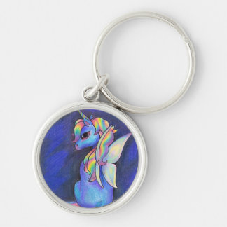 虹の妖精の国のユニコーンKeychain キーホルダー
