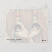 虹の妖精の女の子はがき大きな目 ポストカード (裏面)