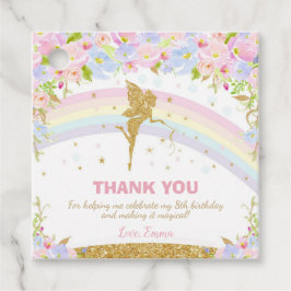 虹の妖精の誕生日パーティーありがとう フェイバータグ