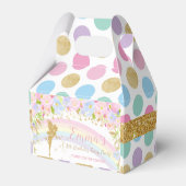 虹の妖精の誕生日パーティー赤ちゃんシャワーありがとう フェイバーボックス (裏面サイド)