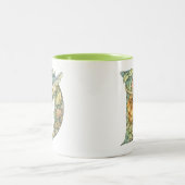 虹の妖精イニシャル「D」 ツートーンマグカップ (中央)