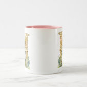 虹の妖精イニシャル「H」 ツートーンマグカップ (中央)