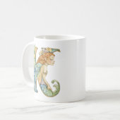 虹の妖精イニシャル「K」 コーヒーマグカップ (正面左)