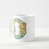 虹の妖精イニシャル「O」 コーヒーマグカップ (正面左)