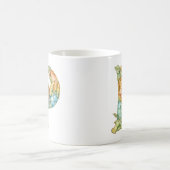 虹の妖精イニシャル「P」 コーヒーマグカップ (中央)