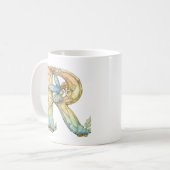 虹の妖精イニシャル「R」 コーヒーマグカップ (正面左)