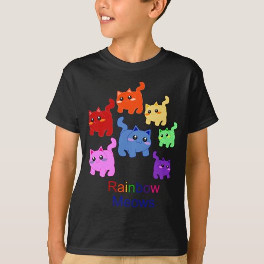 虹の子ネコ! Tシャツ (正面)