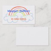 虹の子供のテレホンカード コーリングカード (正面/裏面)