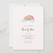 虹の子供の誕生日パーティー 招待状 (正面)