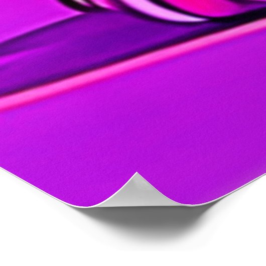 虹の子犬のアートワーク ポスター (角)