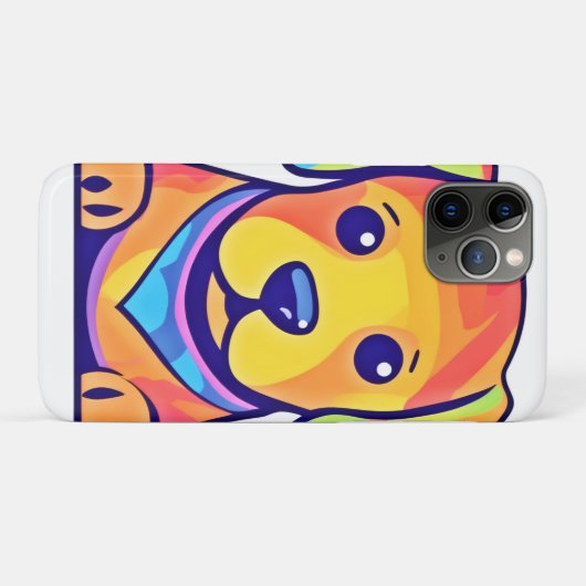 虹の子犬の愛 Case-Mate iPhoneケース (裏面(横))