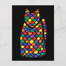 虹の子猫の郵便はがき