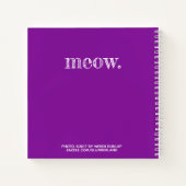 虹の子猫をカスタマイズ可能な渦巻き型スケッチブック ノートブック (裏面)