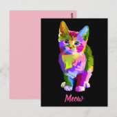 虹の子猫ミオハガキ ポストカード (正面/裏面)