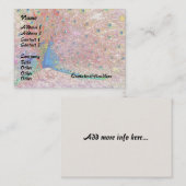 虹の孔雀の名刺 名刺 (正面/裏面)