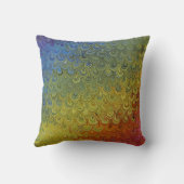 虹の孔雀の大理石 クッション (裏面)