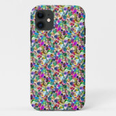 虹の宝石のラインストーンの写実的できらきら光るなiPhoneの場合 Case-Mate iPhoneケース (裏面)