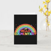 虹の小学校の先生スクワッド おかえり! カード (黄色い花)