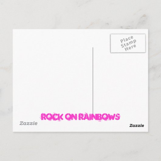 虹の岩 ポストカード (裏面)