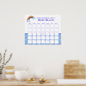 虹の嵐の赤ちゃんシャワーは期日を推測 ポスター (キッチン)