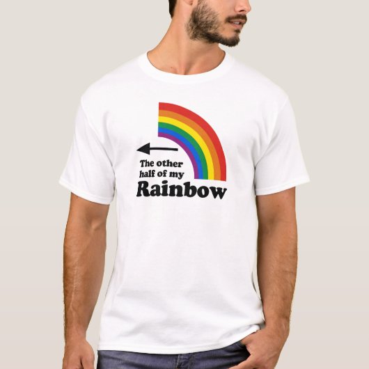 虹の左半分 -.png tシャツ (正面)