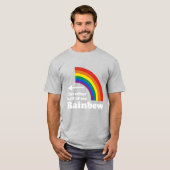 虹の左半分 - white.png tシャツ (正面フル)