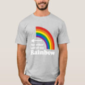 虹の左半分 - white.png tシャツ (正面)